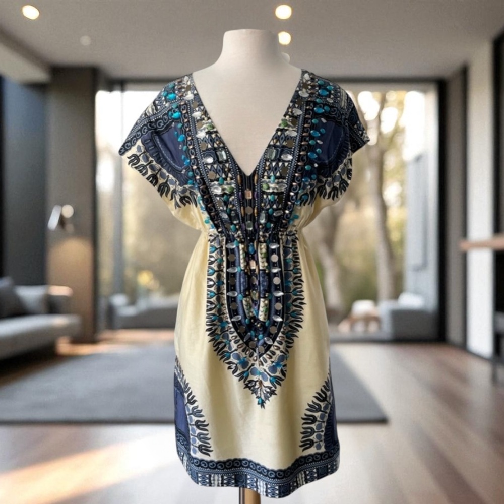 MEGHAN LOS ANGELES Bejeweled, Embellished Dress, Size 8